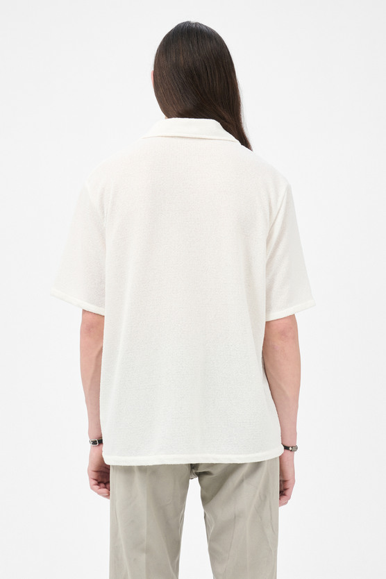 Our Legacy - Box Shirt Shortsleeve White Boucle