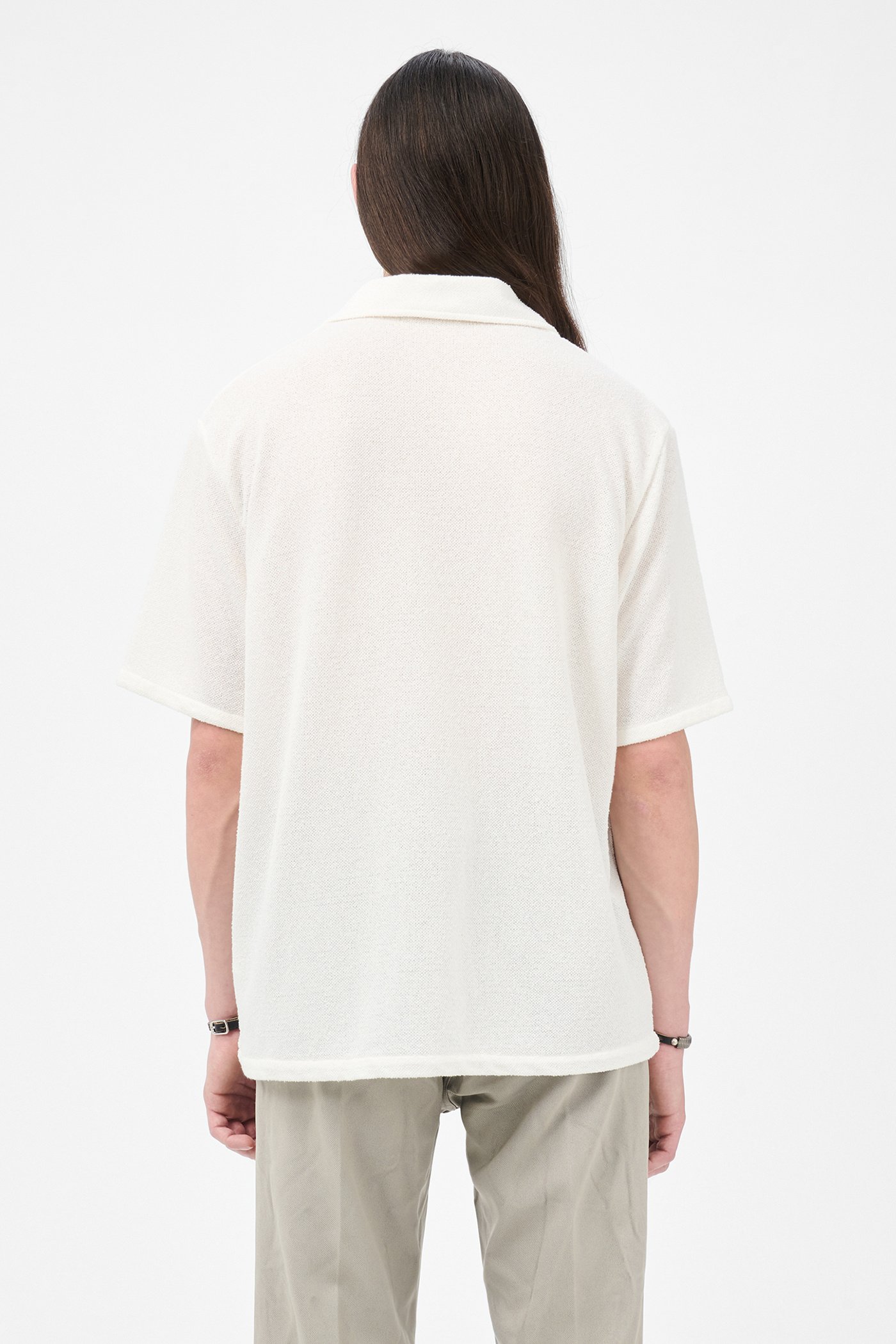 Our Legacy - Box Shirt Shortsleeve White Boucle