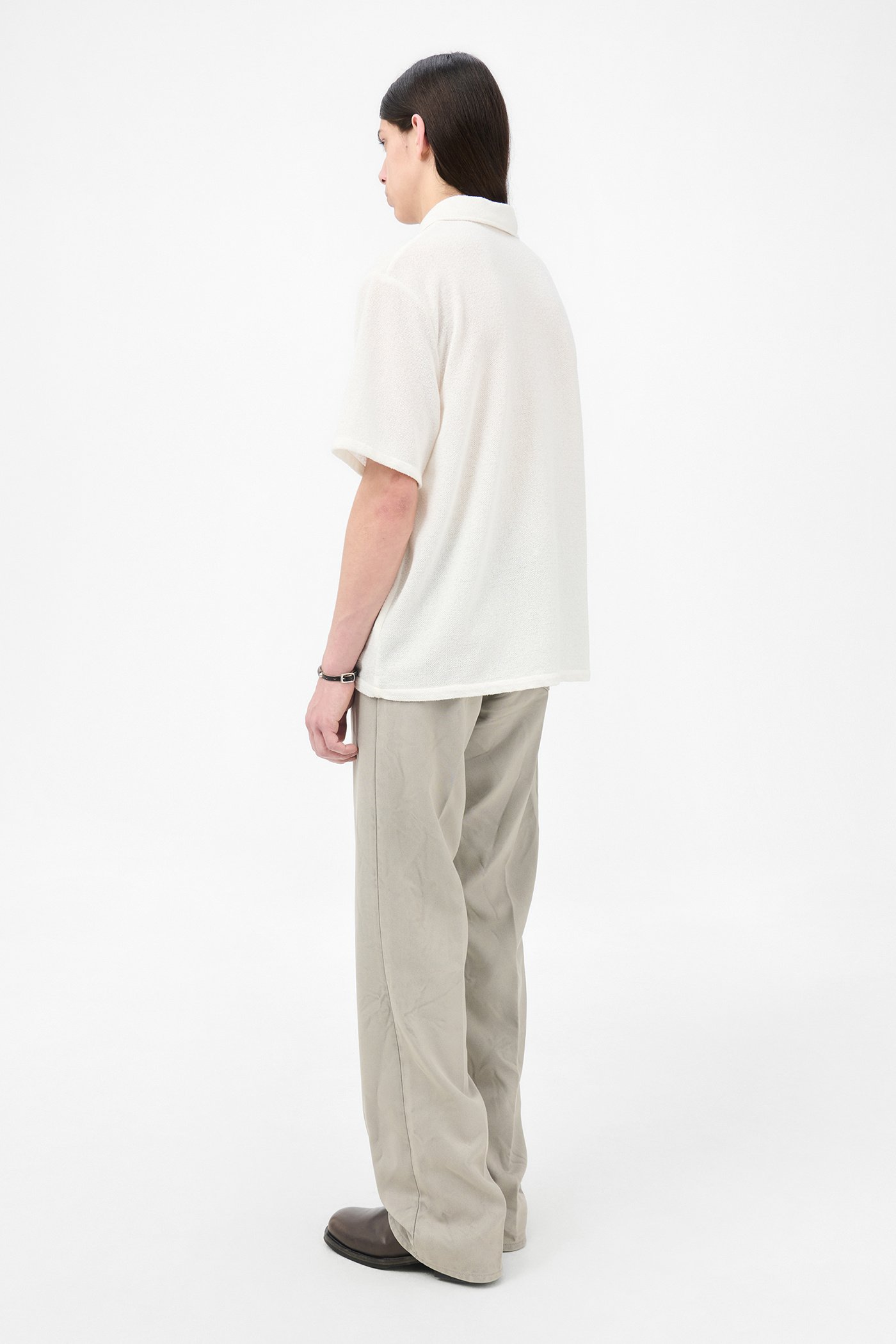 Our Legacy - Box Shirt Shortsleeve White Boucle