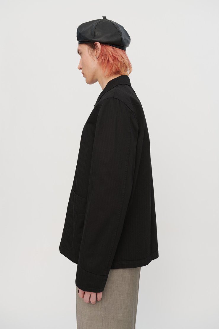 Archive Box Jacket Black Herringbone Our Legacy