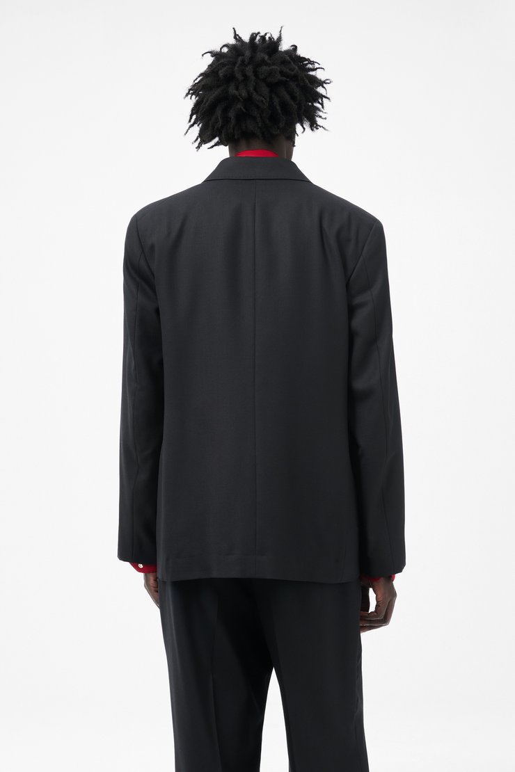 Our Legacy - Unconstructed DB Blazer Black Panama Wool