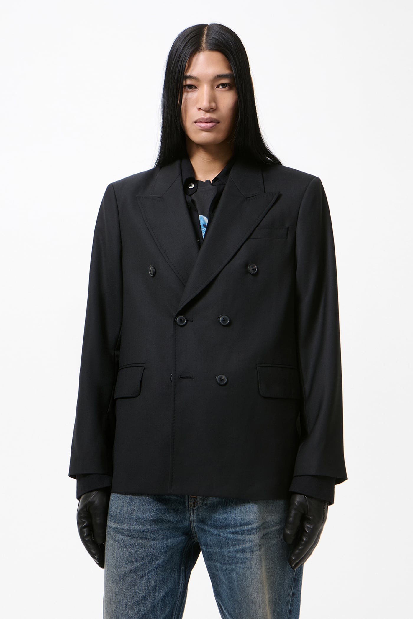 Our Legacy - Unconstructed DB Blazer Black Panama Wool