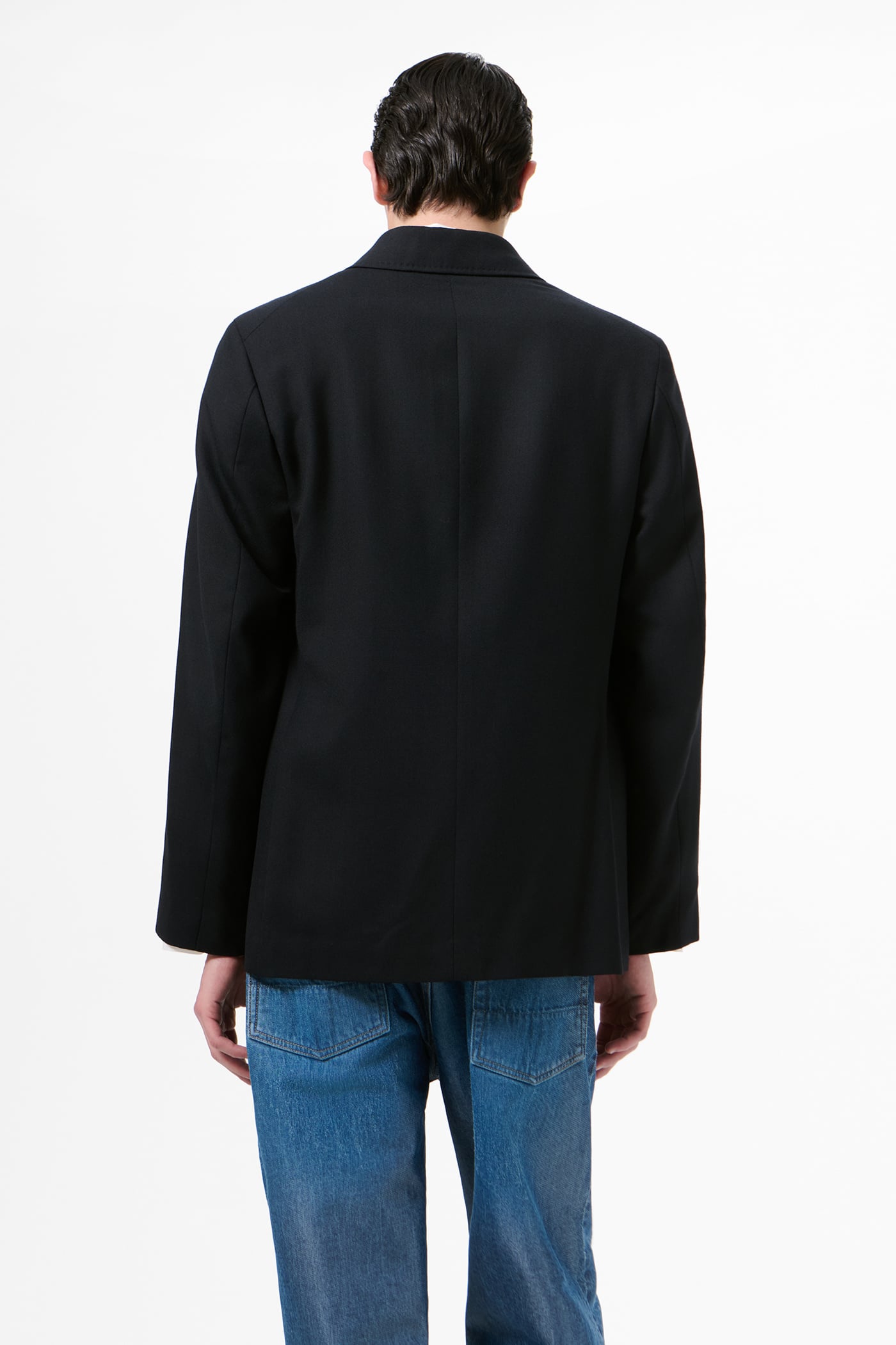 Our Legacy - Unconstructed DB Blazer Black Panama Wool