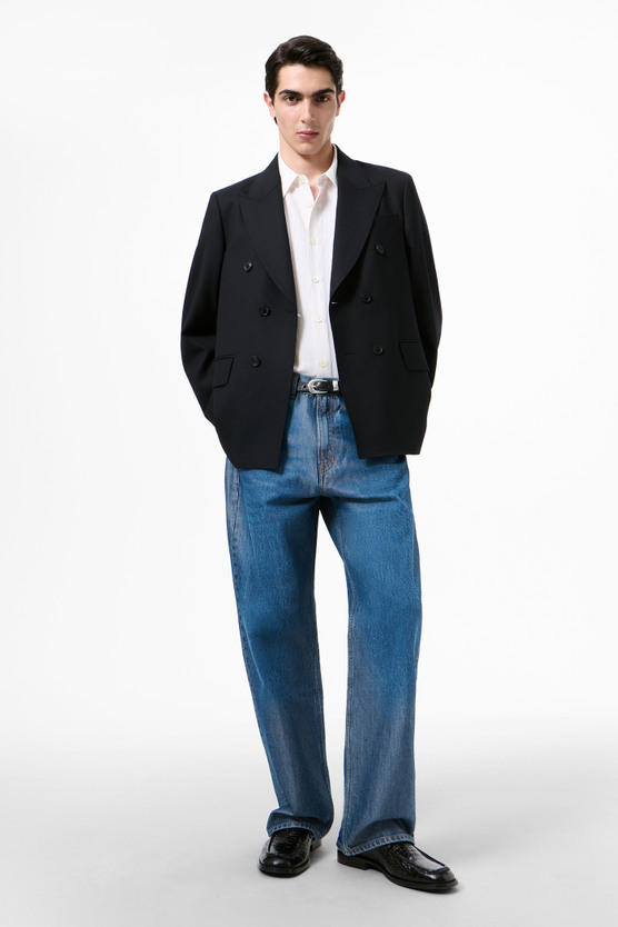 Our Legacy - Unconstructed DB Blazer Black Panama Wool