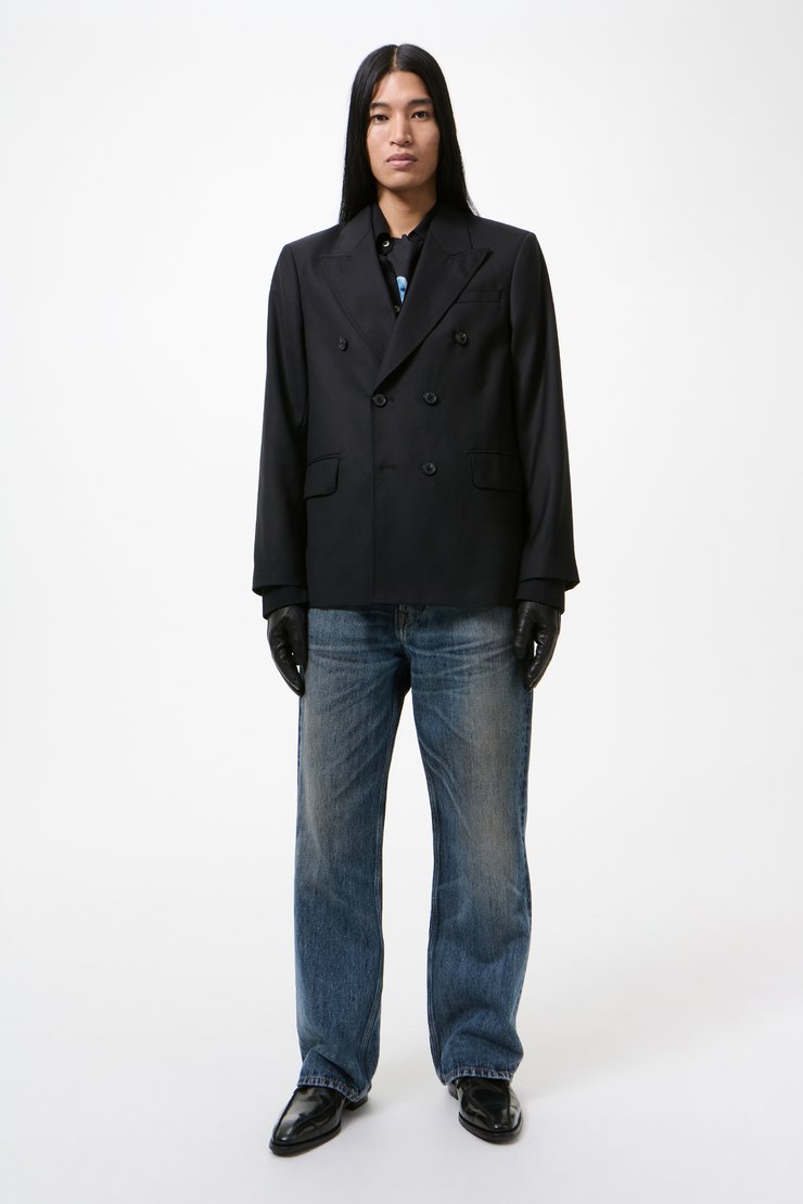 Our Legacy - Unconstructed DB Blazer Black Panama Wool