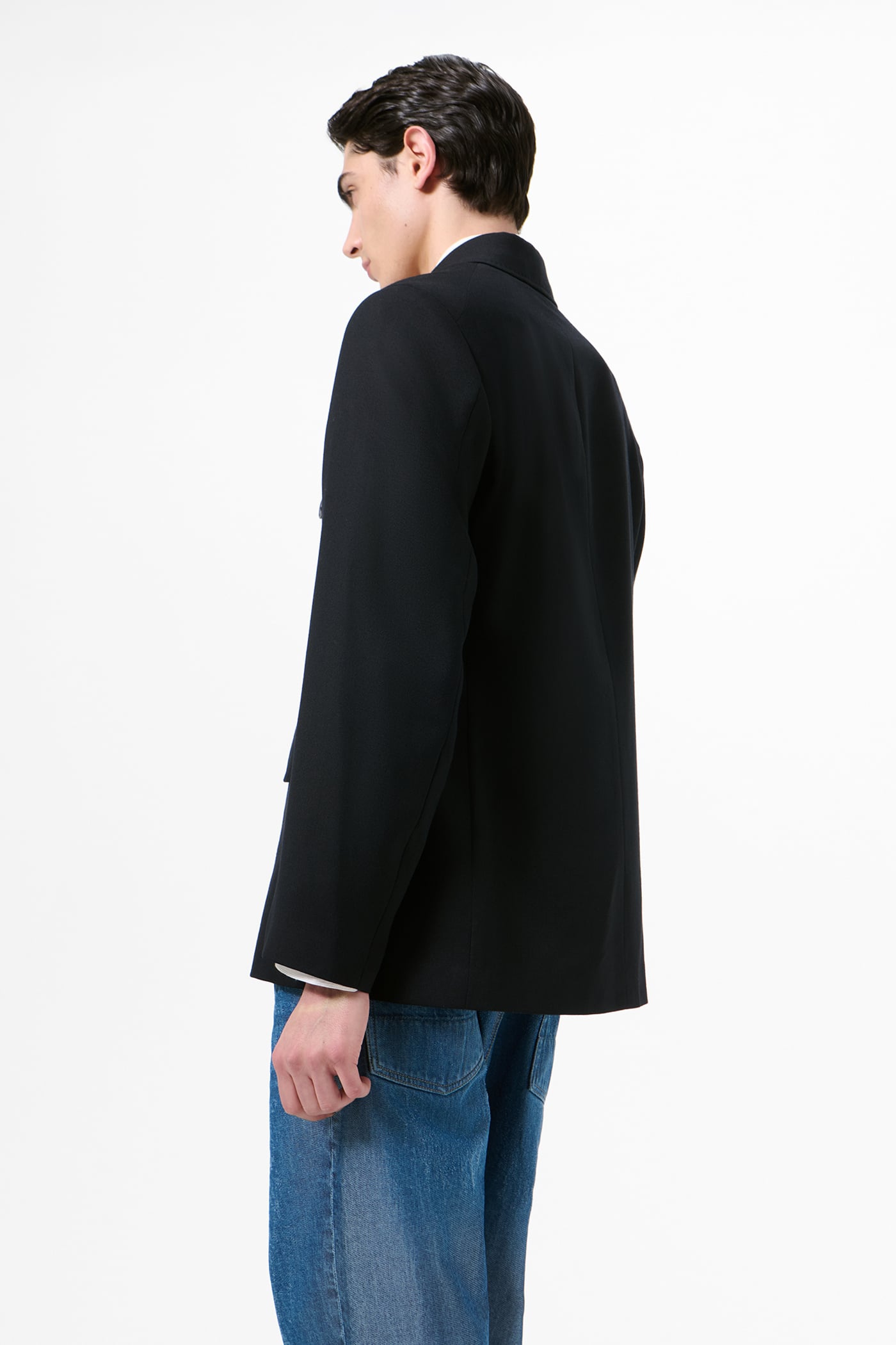 Our Legacy - Unconstructed DB Blazer Black Panama Wool