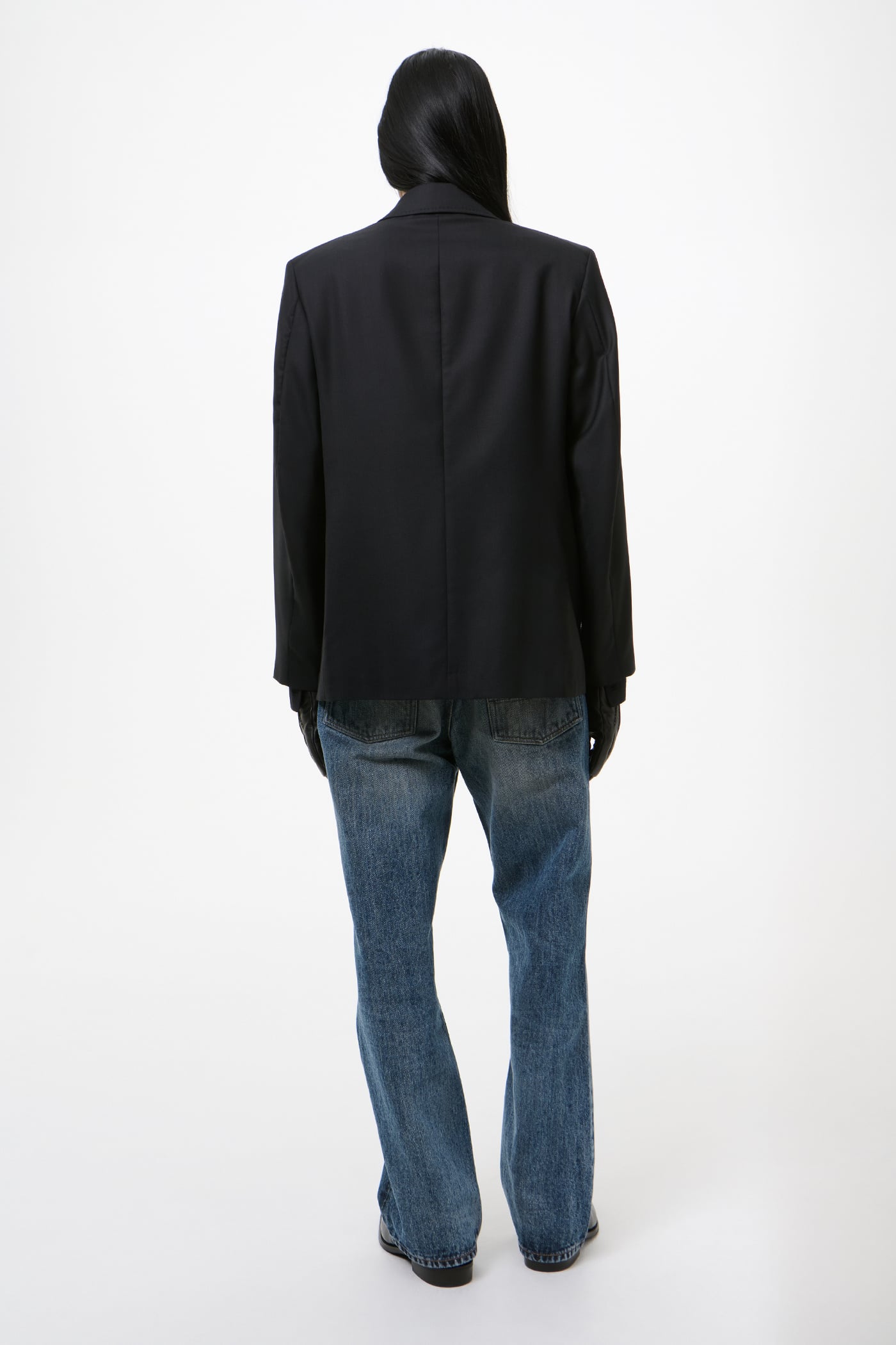 Our Legacy - Unconstructed DB Blazer Black Panama Wool