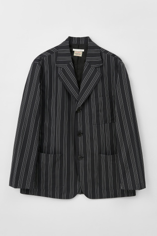 Club Jacket Black Multi Pinstripe