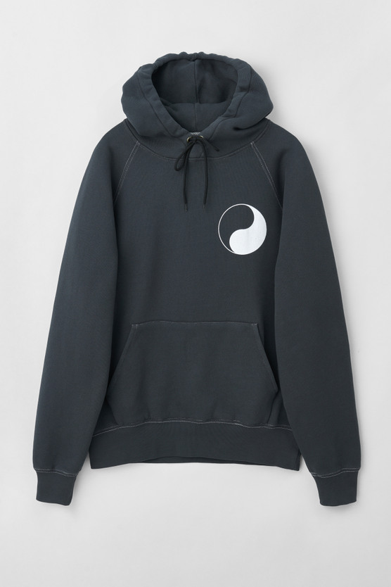 Our Legacy - Work Shop Hood Black Yin Yang Print