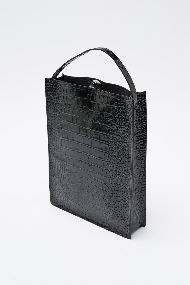 Our Legacy アワーレガシー / Leather tote bag Our Legacy - Work Tote Black Leather