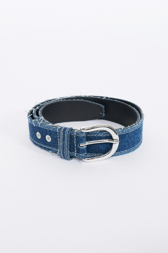 Our Legacy - Fringed Denim Belt Mid Blue Denim