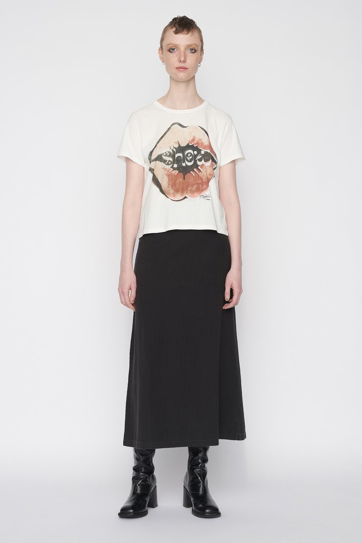 Our Legacy - Trap Skirt Black Waffle Rib