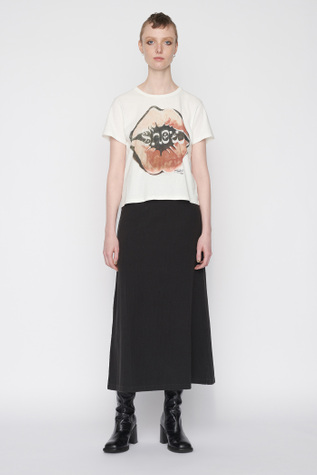 Trap Skirt Black Waffle Rib