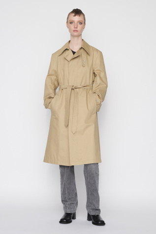 Engineer Coat Beige Work Cotton
