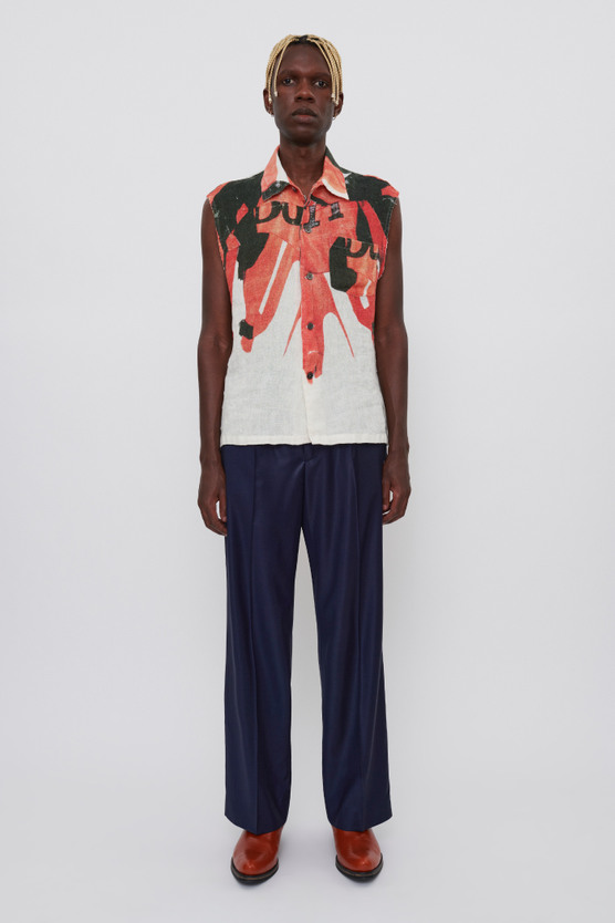 BOX SHIRT SLEEVELESS
