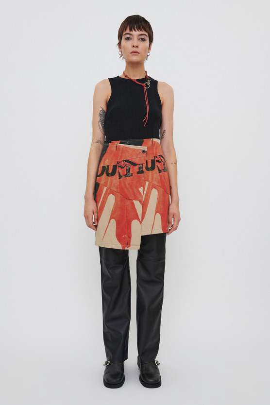 ASYMMETRICAL WRAP SKIRT