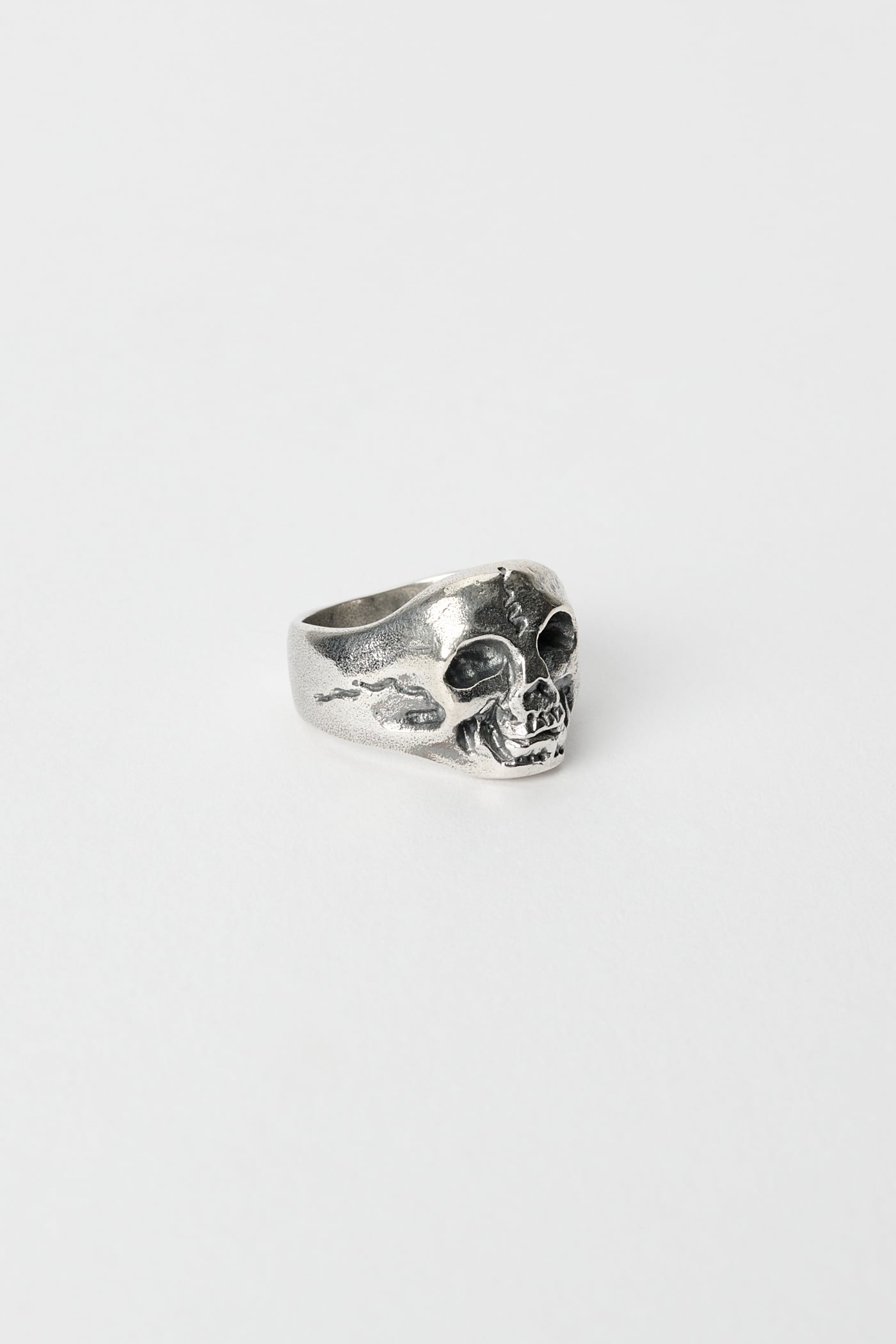 CRANIUM RING - Silver detail 4