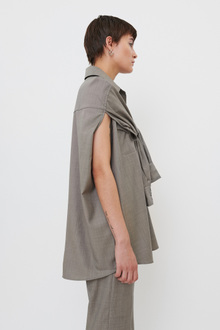 Our Legacy - Cut Ranch Shirt Stone Grey Wool