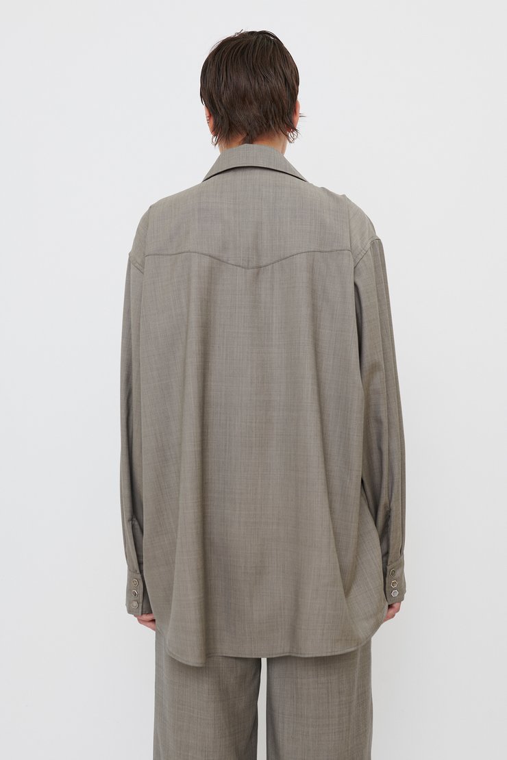 RRR　未使用　Our Legacy Ranch Shirt Our Legacy - Ranch Shirt Black High Twist Twill