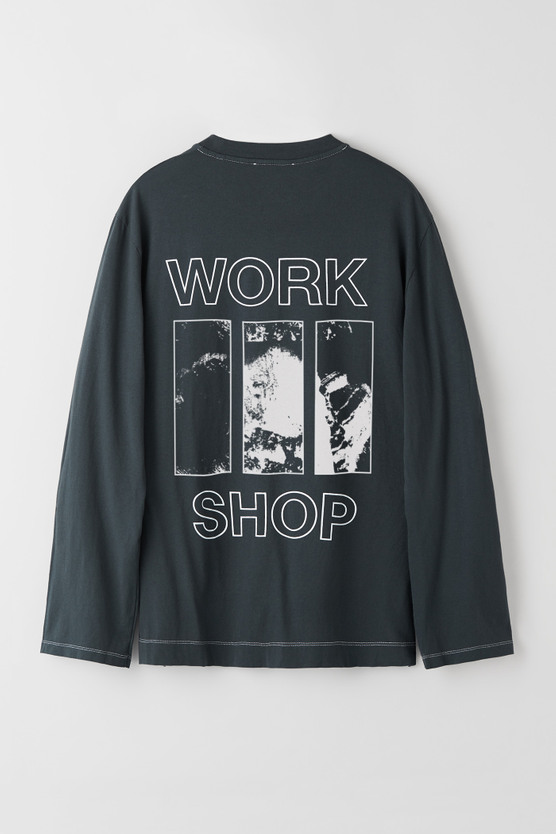 Our legacy ロンT Work Shop 黒　50 Our Legacy - LIGHT LONG T BLACK PIGMENT