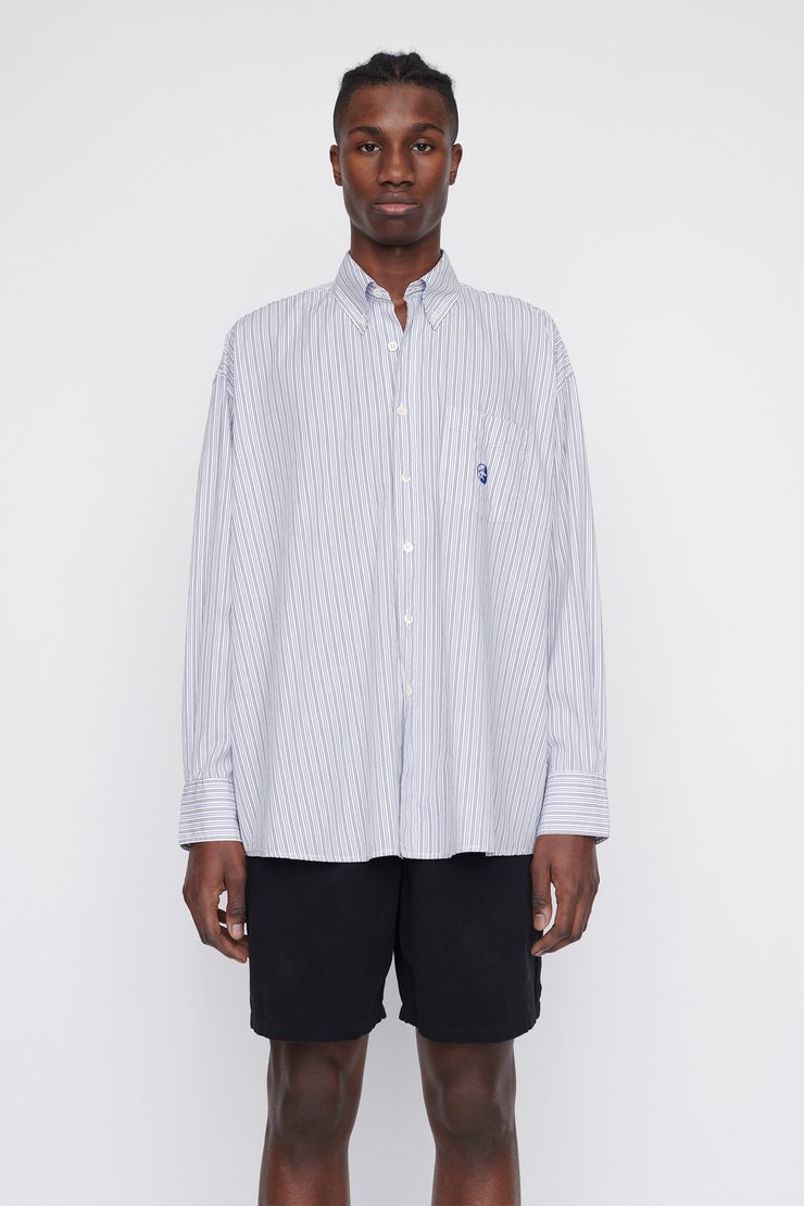 Our Legacy - Borrowed BD Shirt Navy Multi Stripe