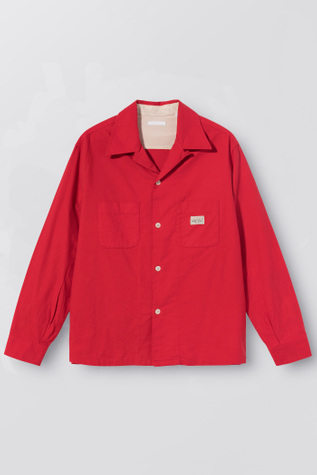 Heusen Shirt Red Brushed Flannel