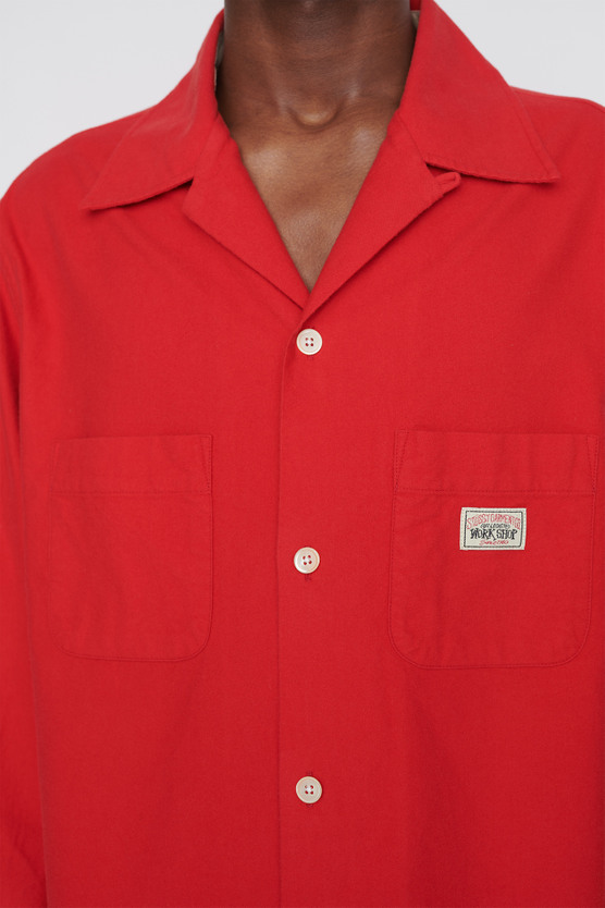 Our Legacy - Heusen Shirt Red Brushed Flannel Our Legacy - Heusen Shirt Red Brushed Flannel