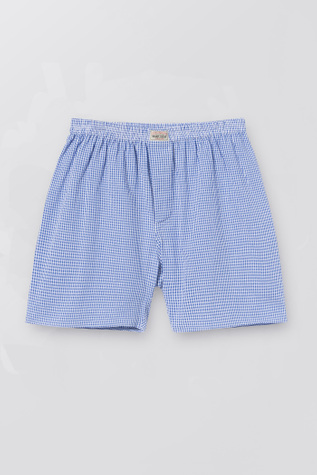 Boxer Short Blue Mini Gingham