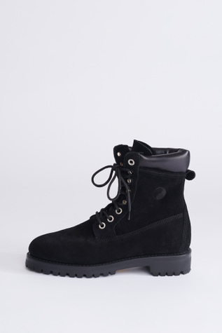 Survivor Boot Washed Black Suede