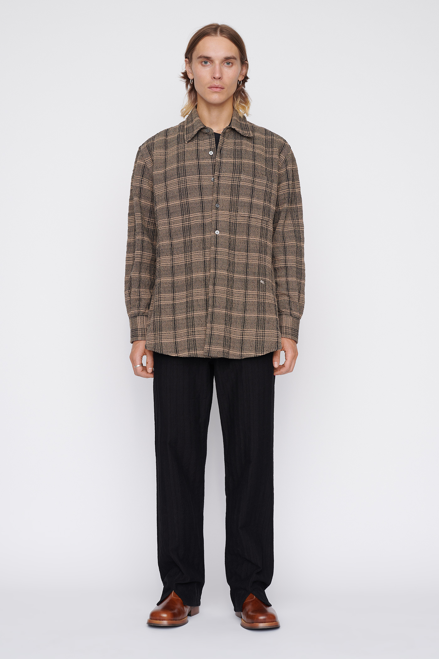 Our Legacy - Above Shirt Ecru/Black Check