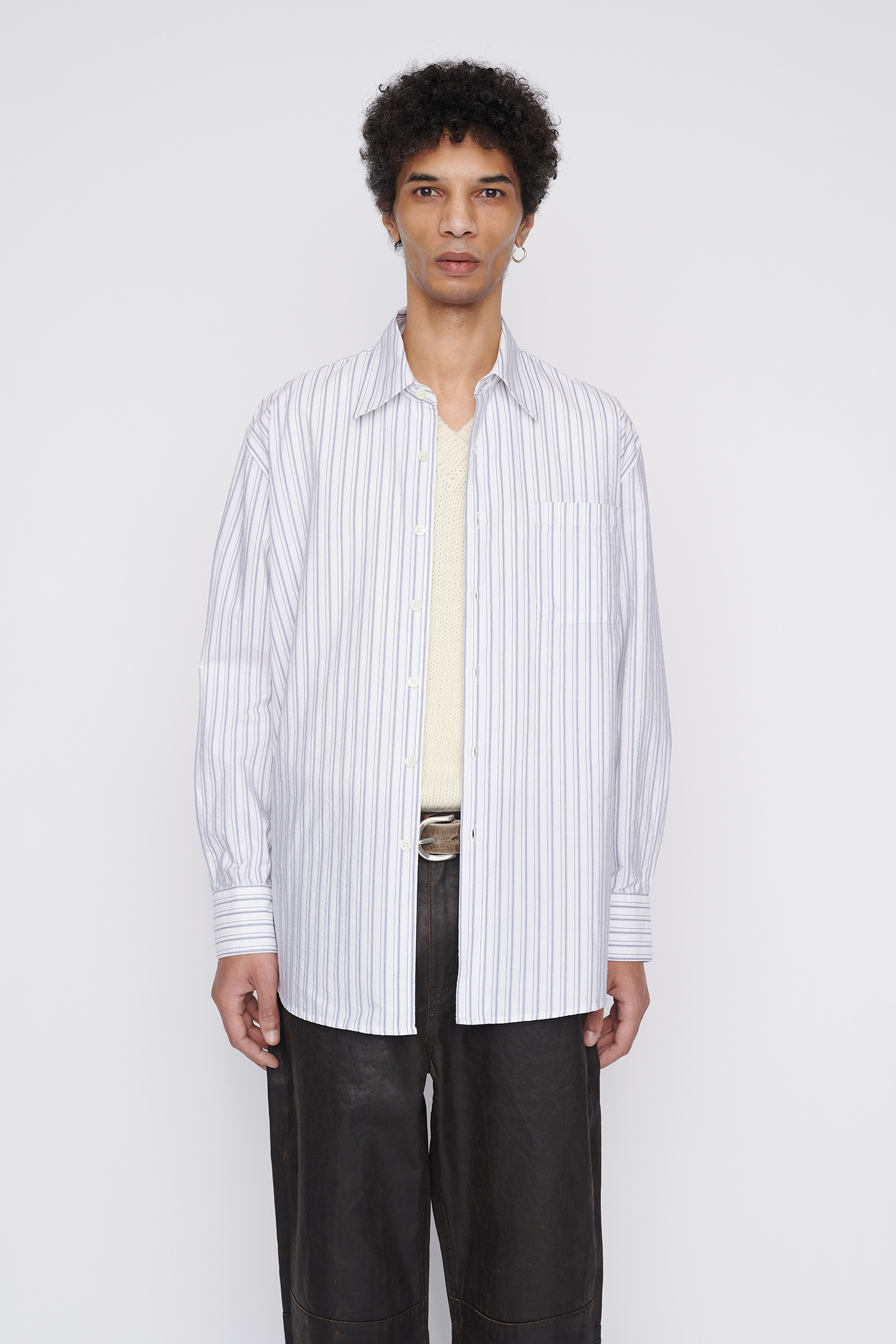 Our Legacy - Borrowed BD Shirt Blue/White Stripe Our Legacy - Borrowed BD Shirt Blue/White Stripe
