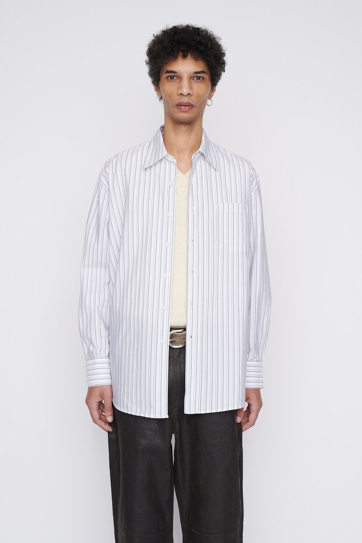 Our Legacy - Borrowed BD Shirt Blue/White Stripe