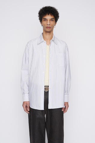 あ*ち様 OUR LEGACY Borrowed BD Shirt MR192B Our Legacy - Borrowed BD Shirt Blue/White Stripe