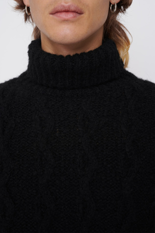 Our Legacy Large Turtleneck タートルネック　ニット Our Legacy - Large Turtleneck Fuzzy Soot Black