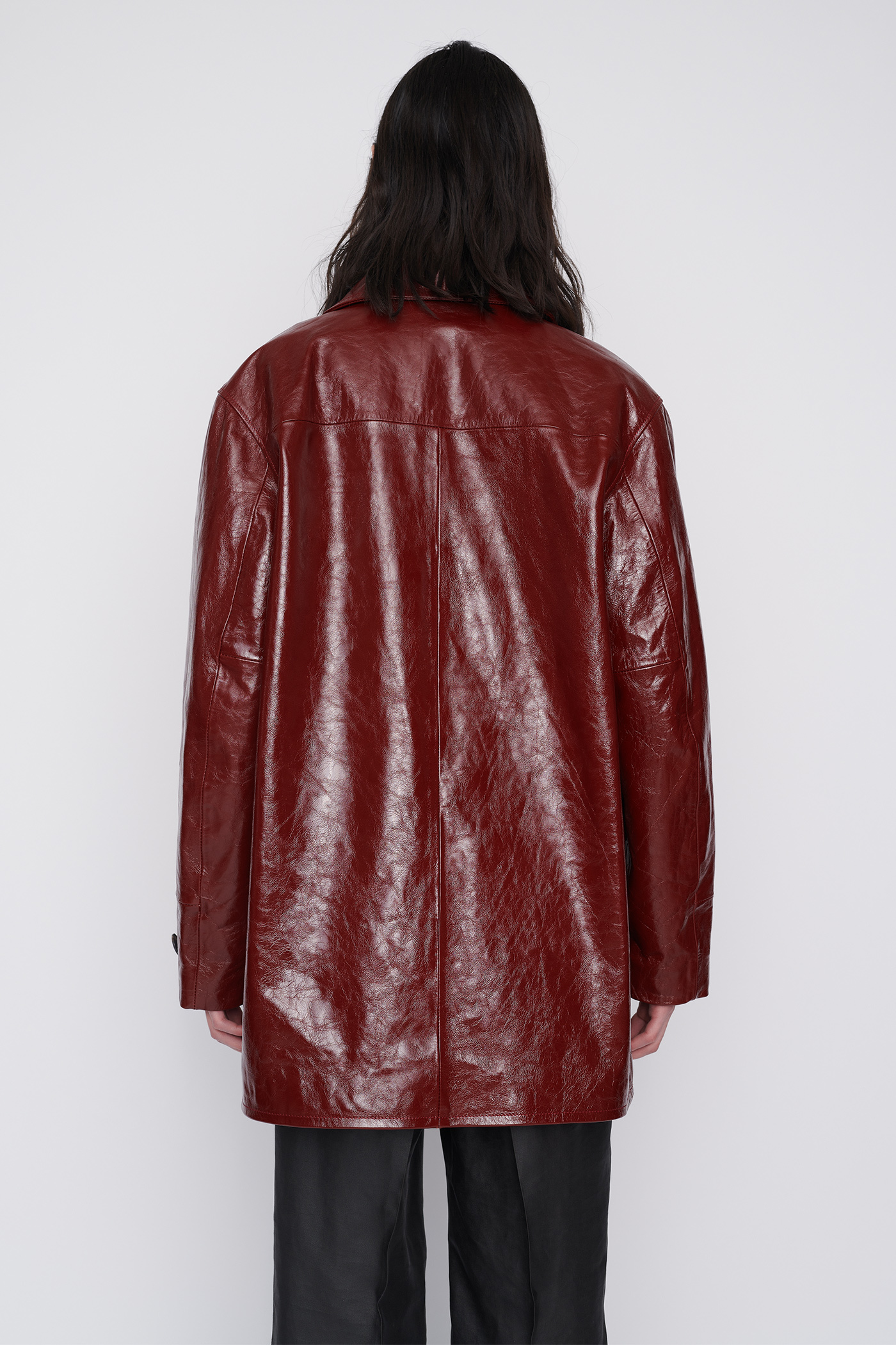 Our Legacy - BUTA COAT OXBLOOD LEATHER