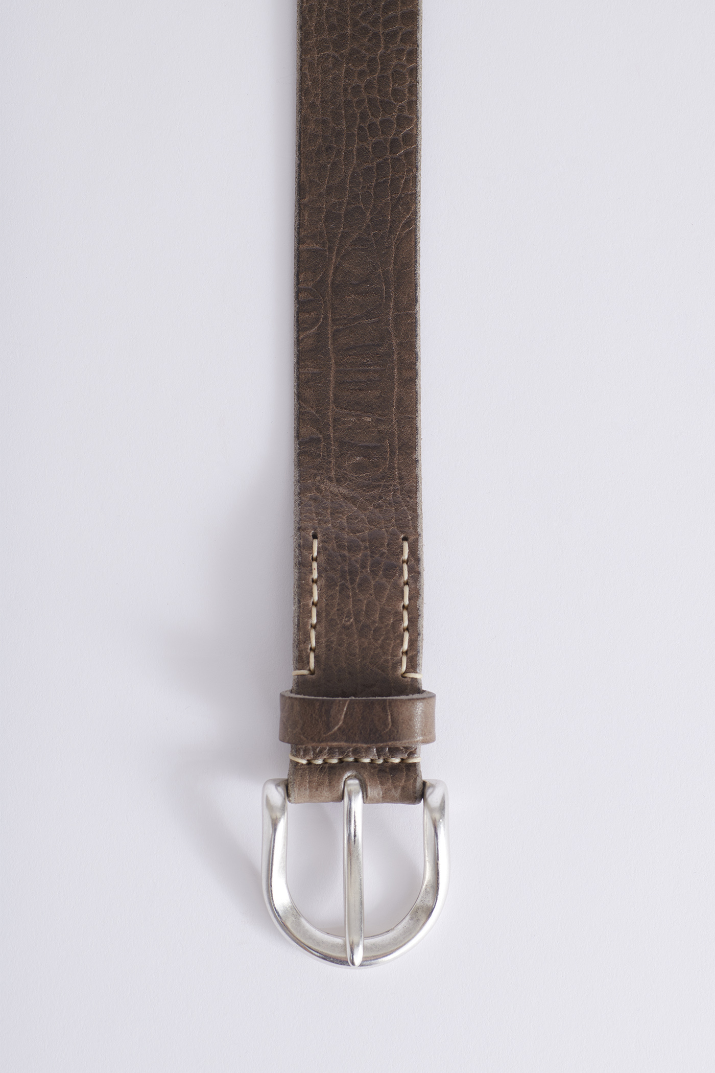 Our Legacy - 3.5 cm Belt in Grey Croco Embossed