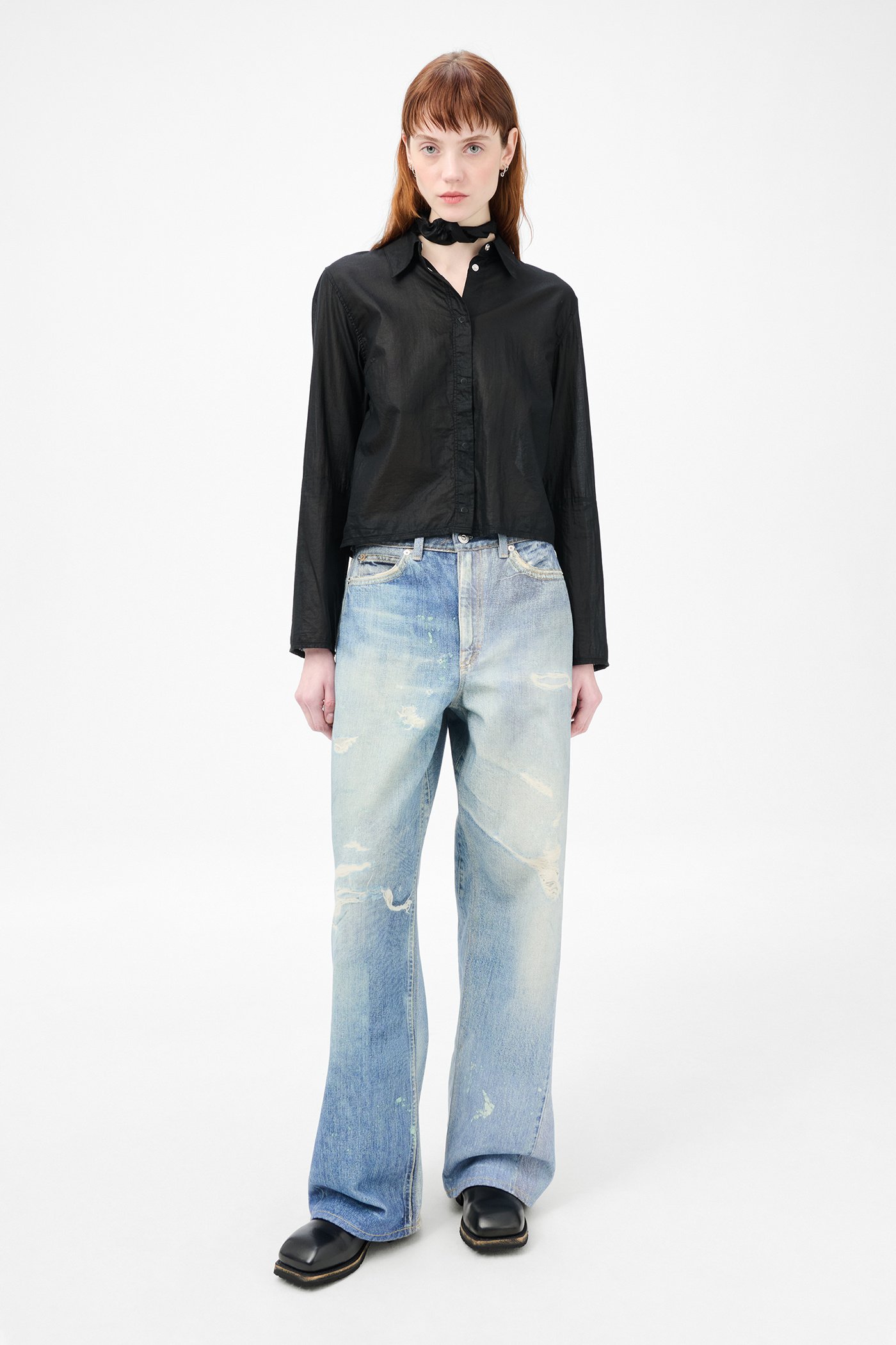 OUR LEGACY フルカットディストレストジーンズ Our Legacy - Full Cut Digital Denim Print