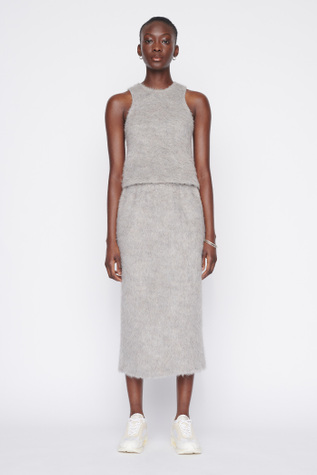 Tube Skirt Grey Alpaca
