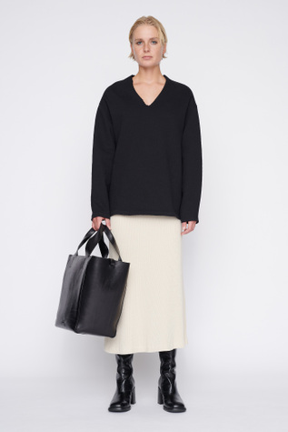 V Jumper Overdyed Black