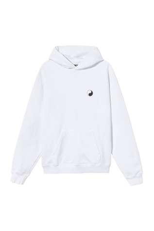 Ol Yin Yang Pig. Dyed Hood White