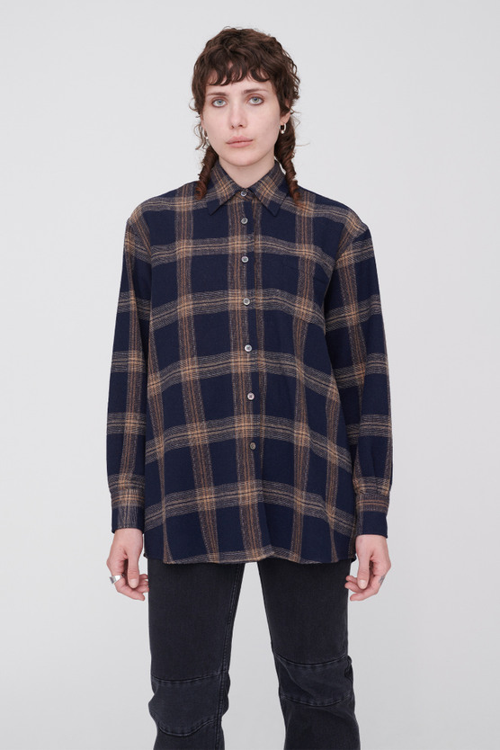 Our Legacy - Lend Shirt Blue Columbia Check