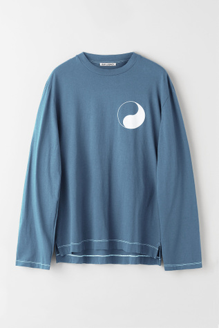 Box Longsleeve Slate Blue Yin Yang Print