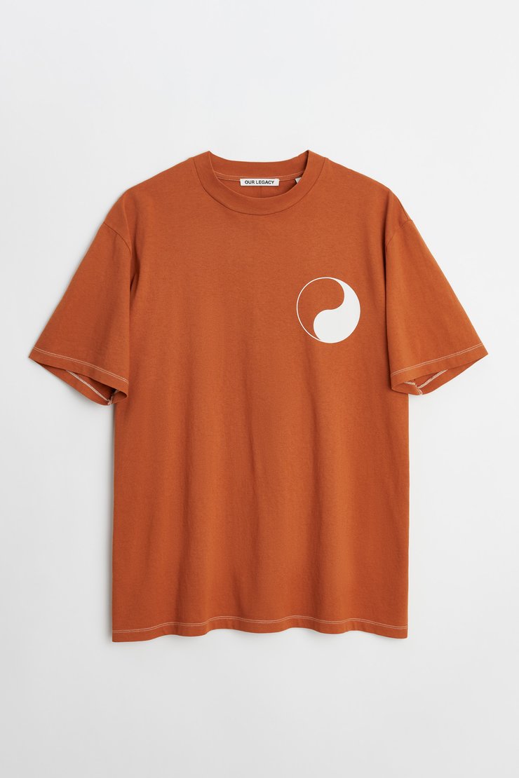 Our Legacy - Box T-Shirt Terracotta Yin Yang