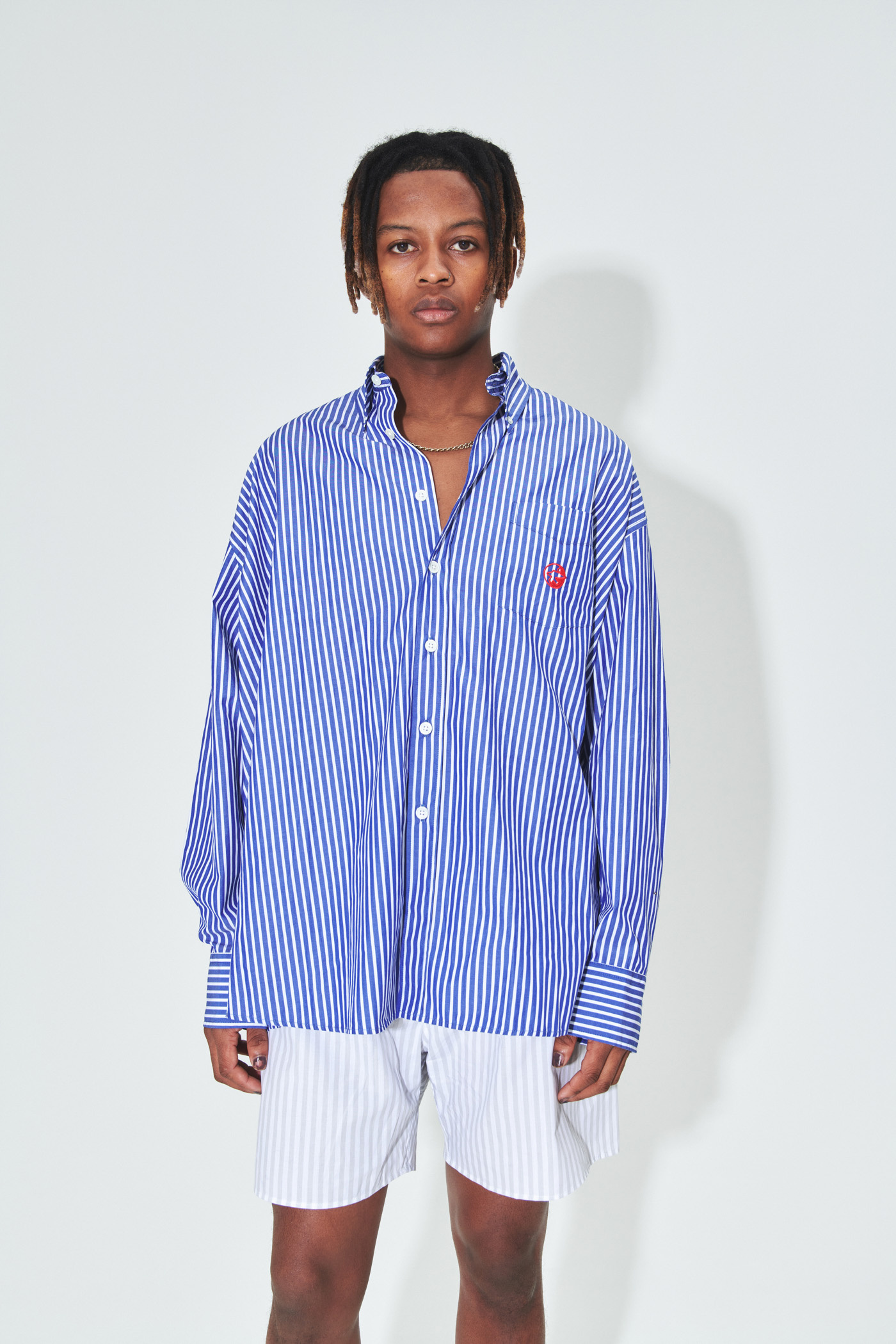 Our Legacy - Borrowed BD Shirt Blue Wide Stripe