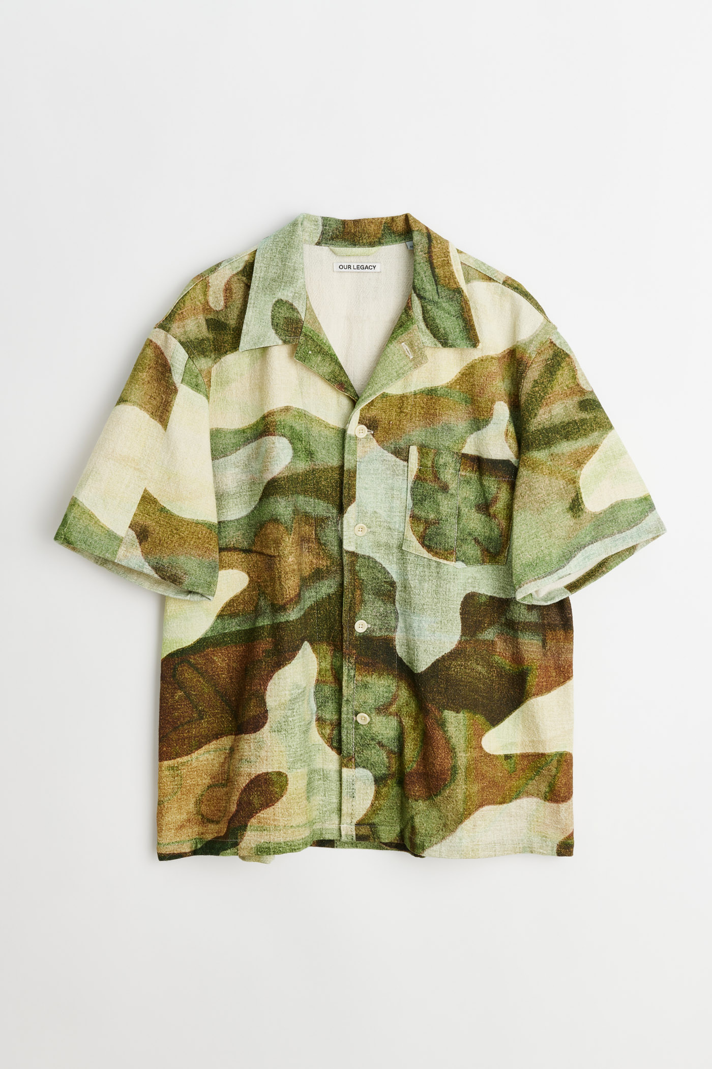 Our Legacy - Box Shirt Shortsleeve Landscape Camo Print