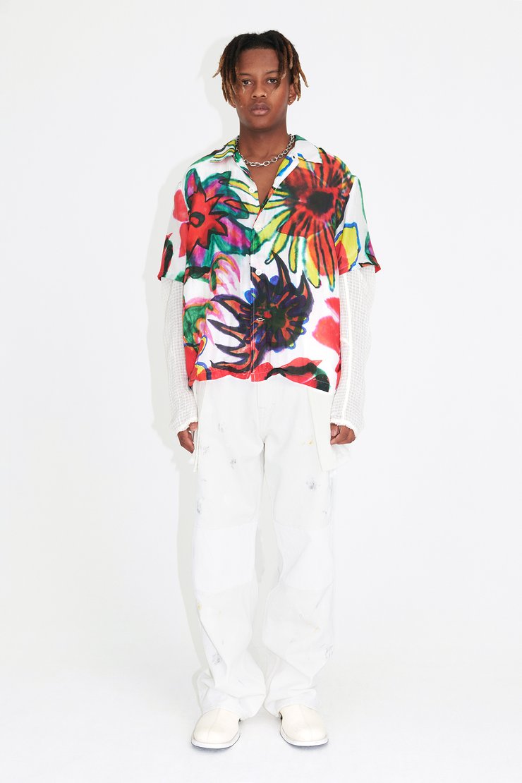 Tシャツ・カットソー Our Legacy Box Shirt Shortsleeve Dark Flower Print Box Shirt Shortsleeve in Dark Flower Print – SVRN