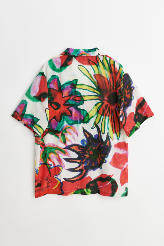ourlegacy box shirt 花柄　シースルー Our Legacy - Box Shirt Shortsleeve Melting Flowers Print