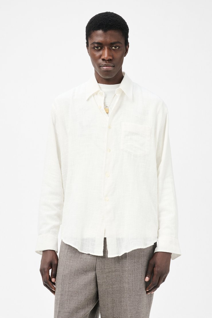 トップス our legacy coco shirt white 46 Our Legacy Coco Poplin Shirt - 46/S | Coggles