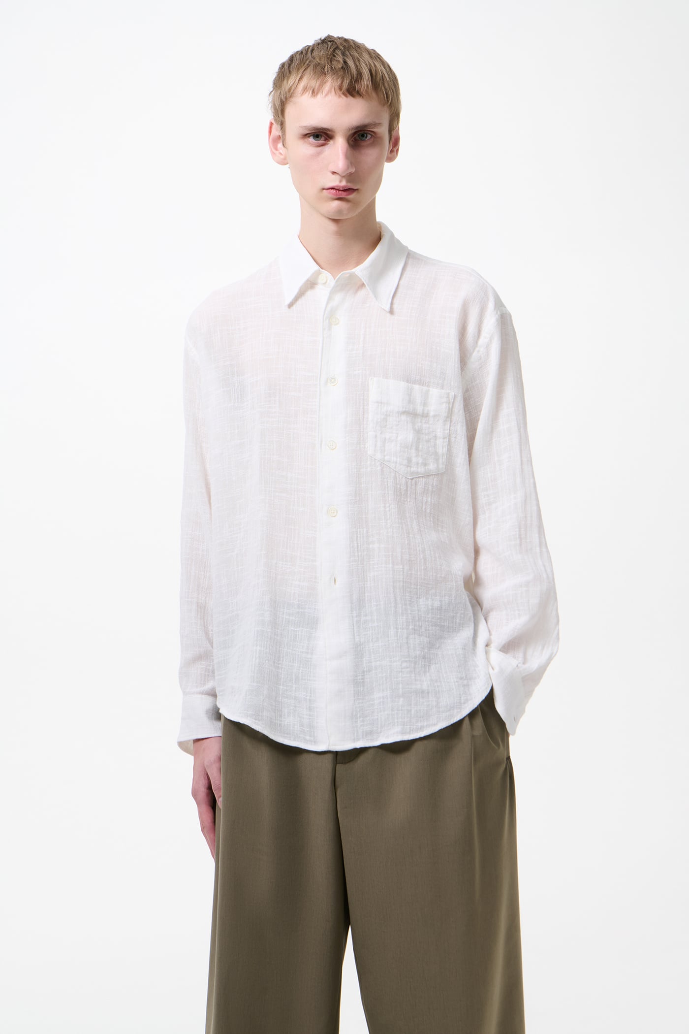 OUR LEGACY COCO SHIRT シアーシャツ M2222CW Our Legacy - Coco Shirt Off White Air Cotton