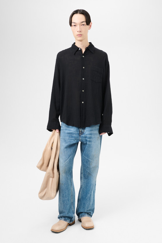 Our Legacy - Coco Shirt Washed Black Air Cotton 